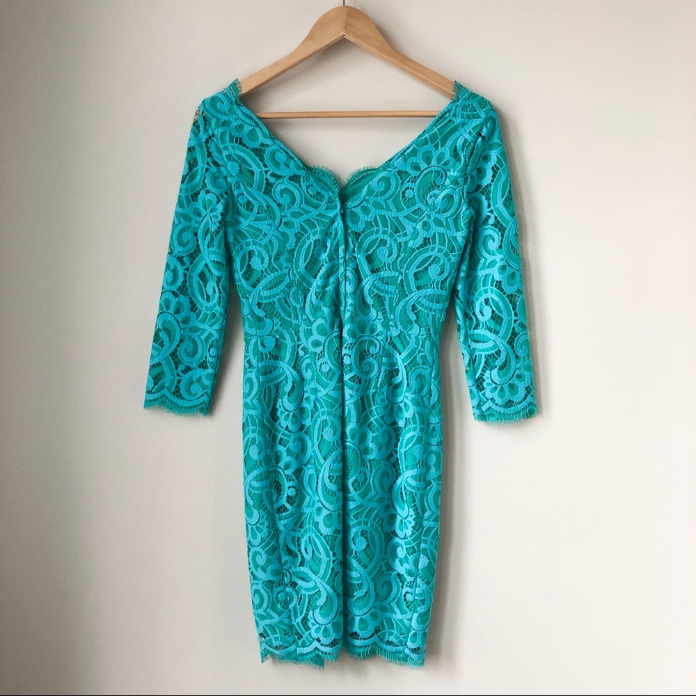 Lilly Pulitzer Blue/Teal Lace Dress | Size 00